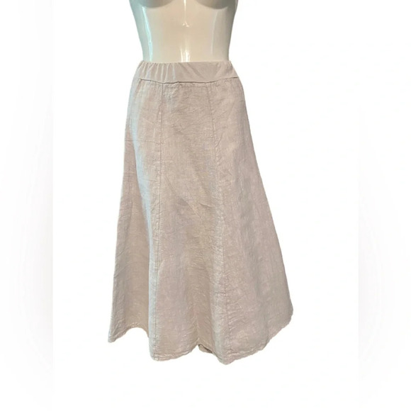 Luca Vanucci Linen Midi Skirt - Picture 1 of 6